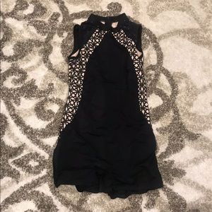 Black one piece dance costume